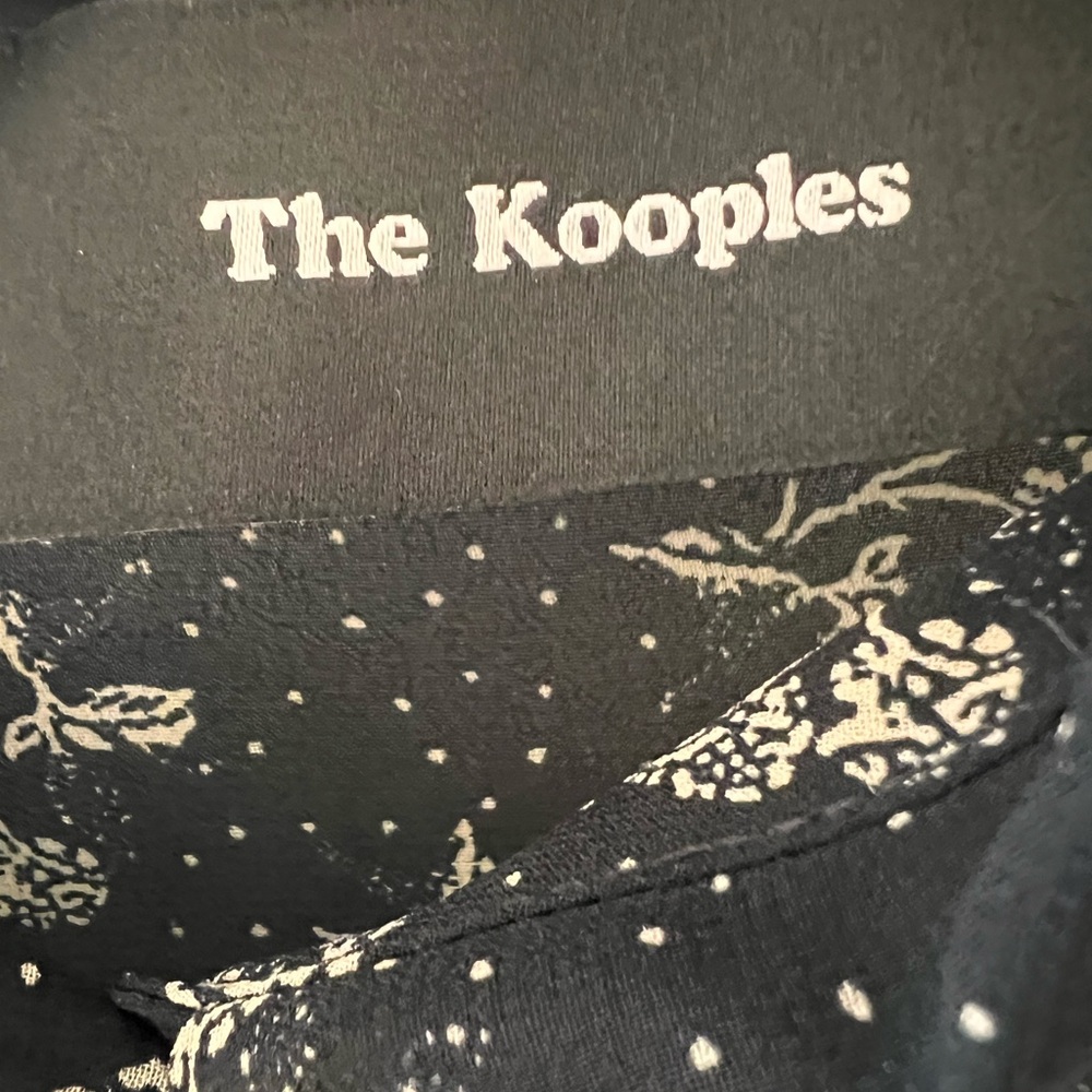 Black and White Blouse with The Kooples Print